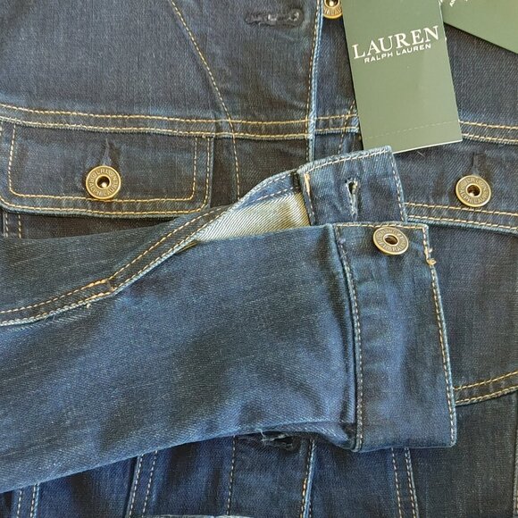 Ralph Lauren Jean jacket with leather trim - Picture 12 of 14